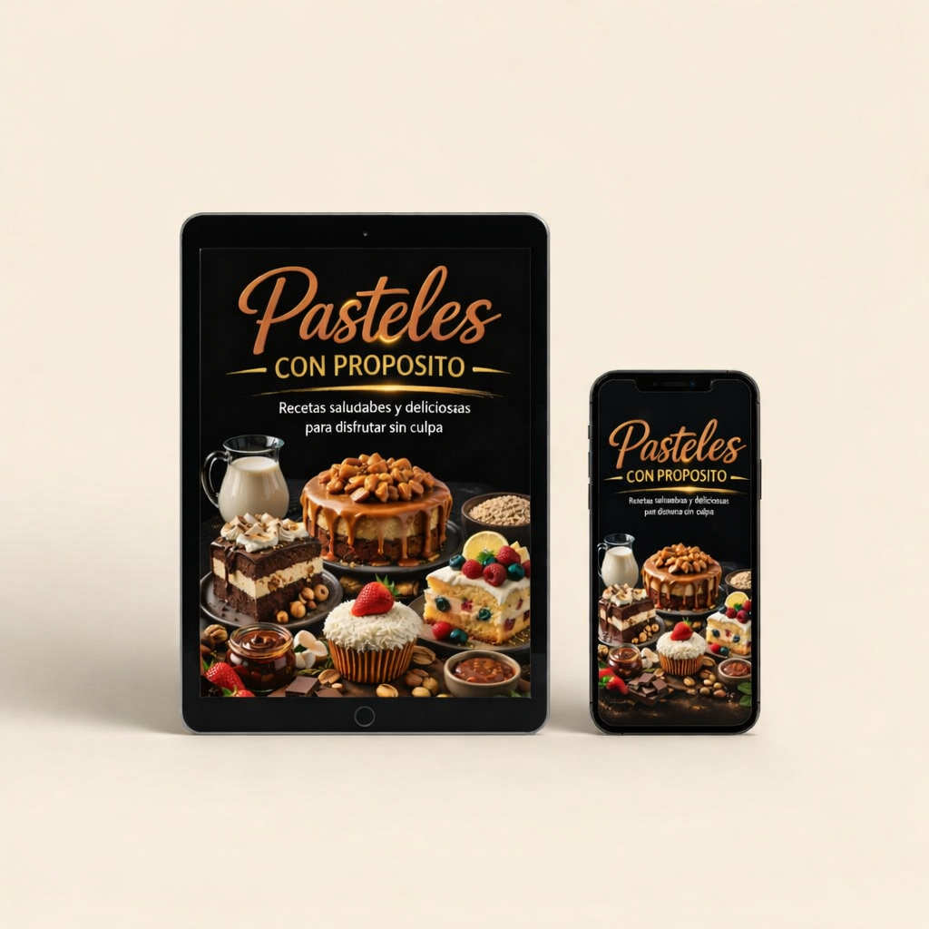 Ebook Pasteles Con Propósito en tablet y celular